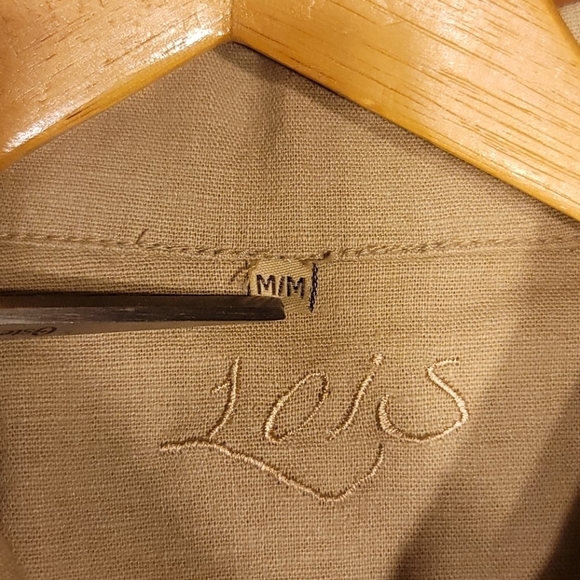 J. Mclaughlin Linen Button Up Shirt Jacket Sz M - Picture 6 of 13